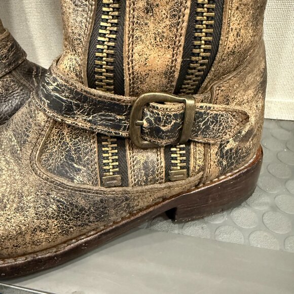 BED STU COBBLER SERIES TANGO WOMEN'S TALL BOOT 7.5 DISTRESSED RUSTIC BROWN NEW - Picture 6 of 16